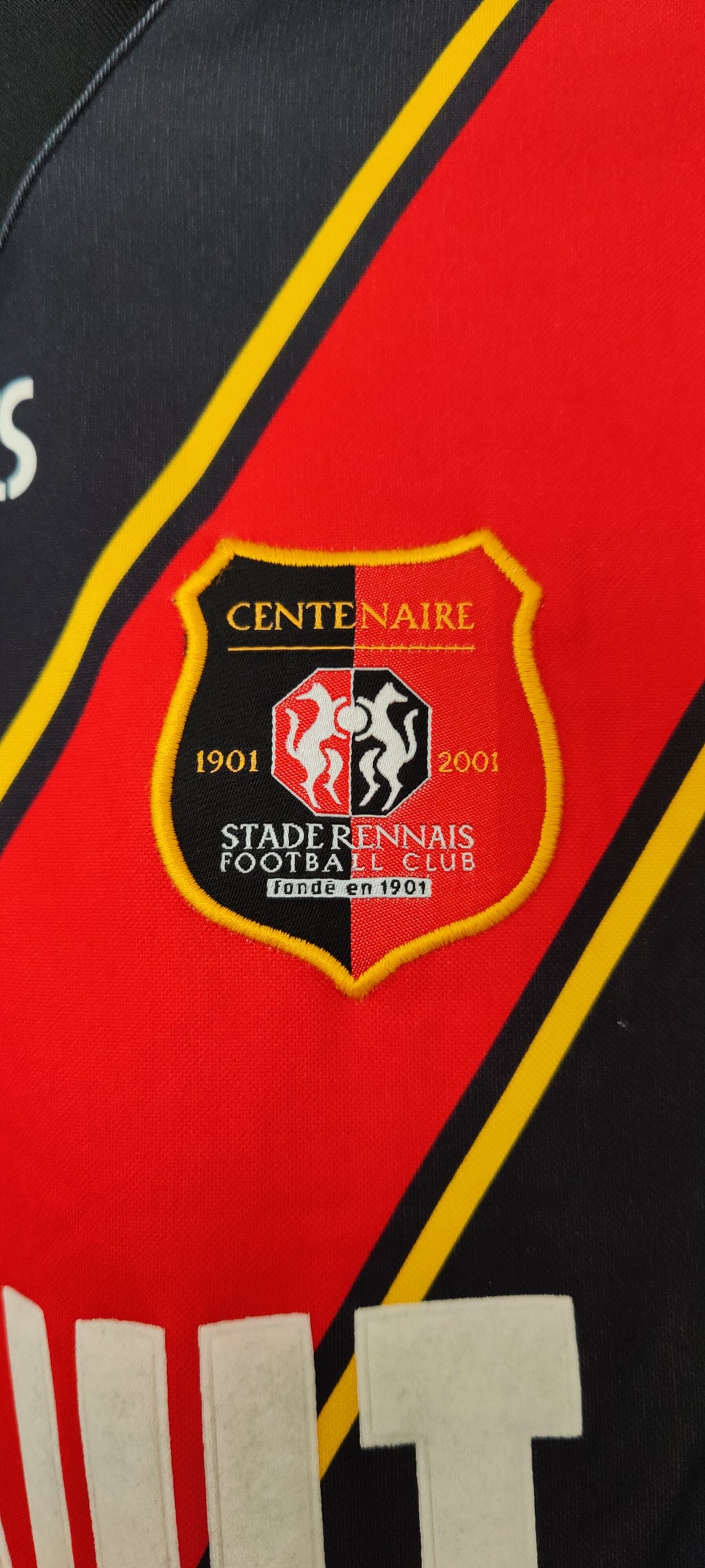 Maillot du centenaire Stade Rennais 2001/2002